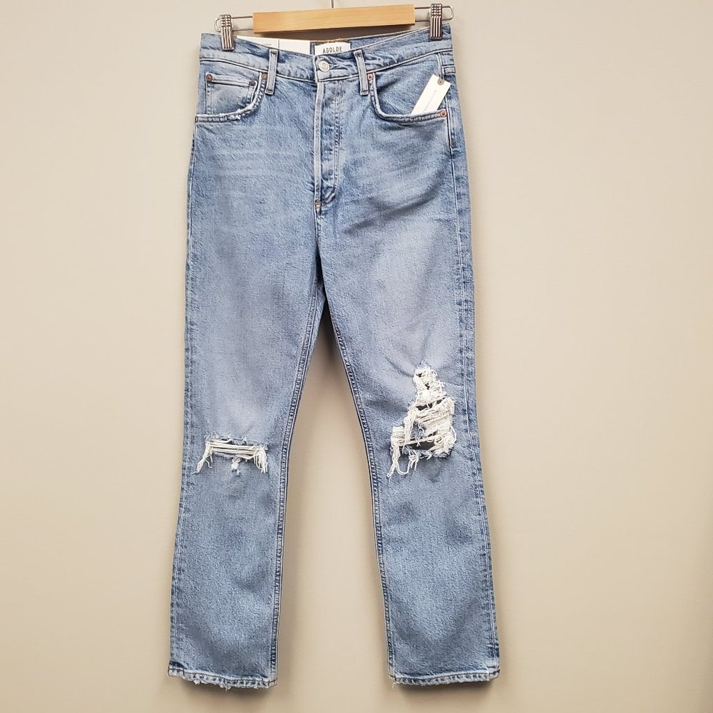 AGOLDE Riley Crop High Rise Straight Sz 27 NWT